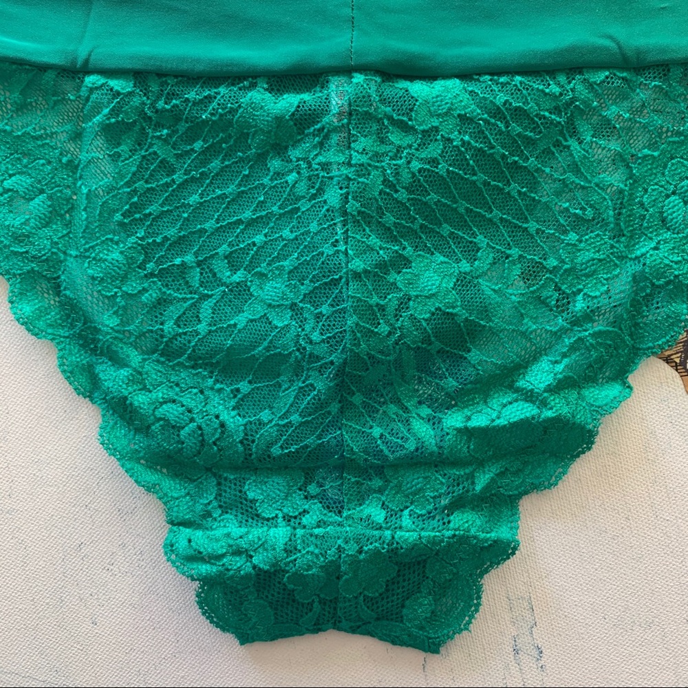 Free People | Pink & Green Lace Undie 2 Pc Bundle - Picture 11 of 15